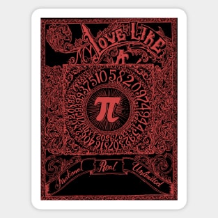 Vintage Pi Ornament Sticker